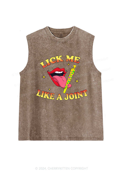 Lick Me Like A Joint Y2K Washed Tank Cherrykitten