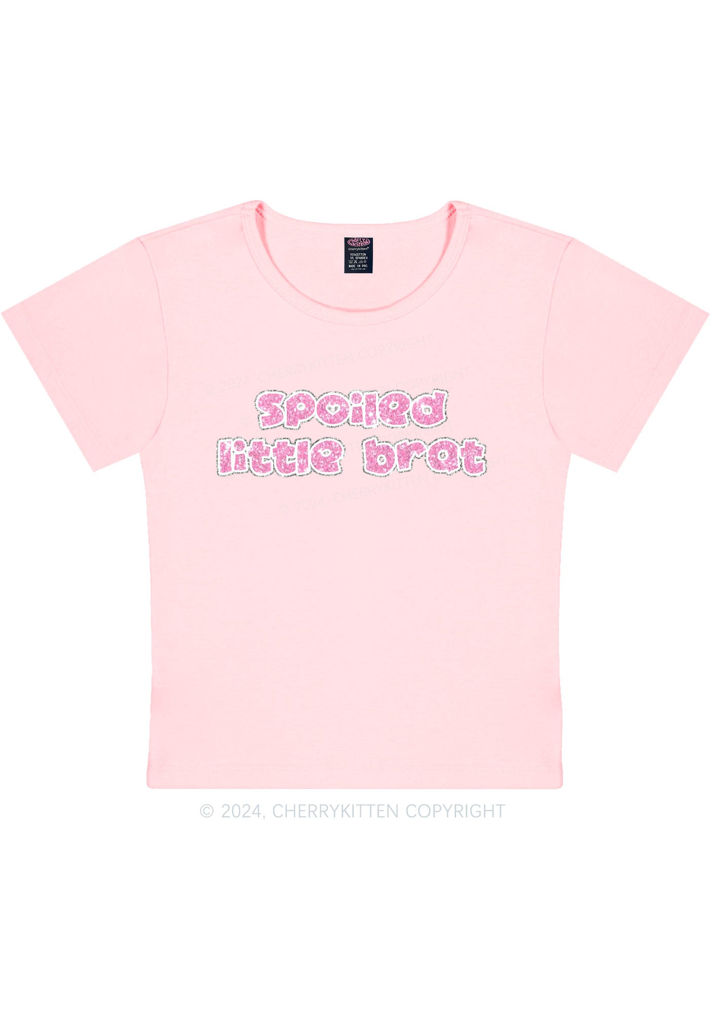 Spoiled Little Brat Y2K Baby Tee Cherrykitten