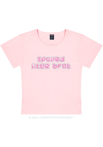 Spoiled Little Brat Y2K Baby Tee Cherrykitten