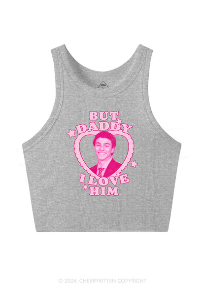 Daddy I Love Him Luigi Y2K Crop Tank Top Cherrykitten