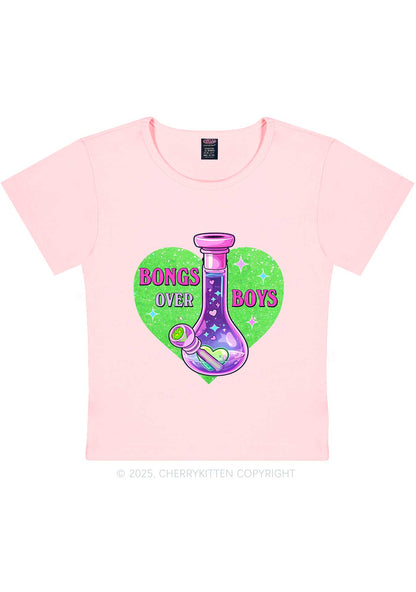 Bongs Over Boys Y2K Baby Tee Cherrykitten