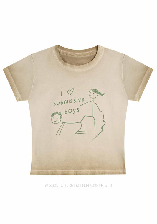 I Love S Boys Y2K Vintage Classic Tee Cherrykitten