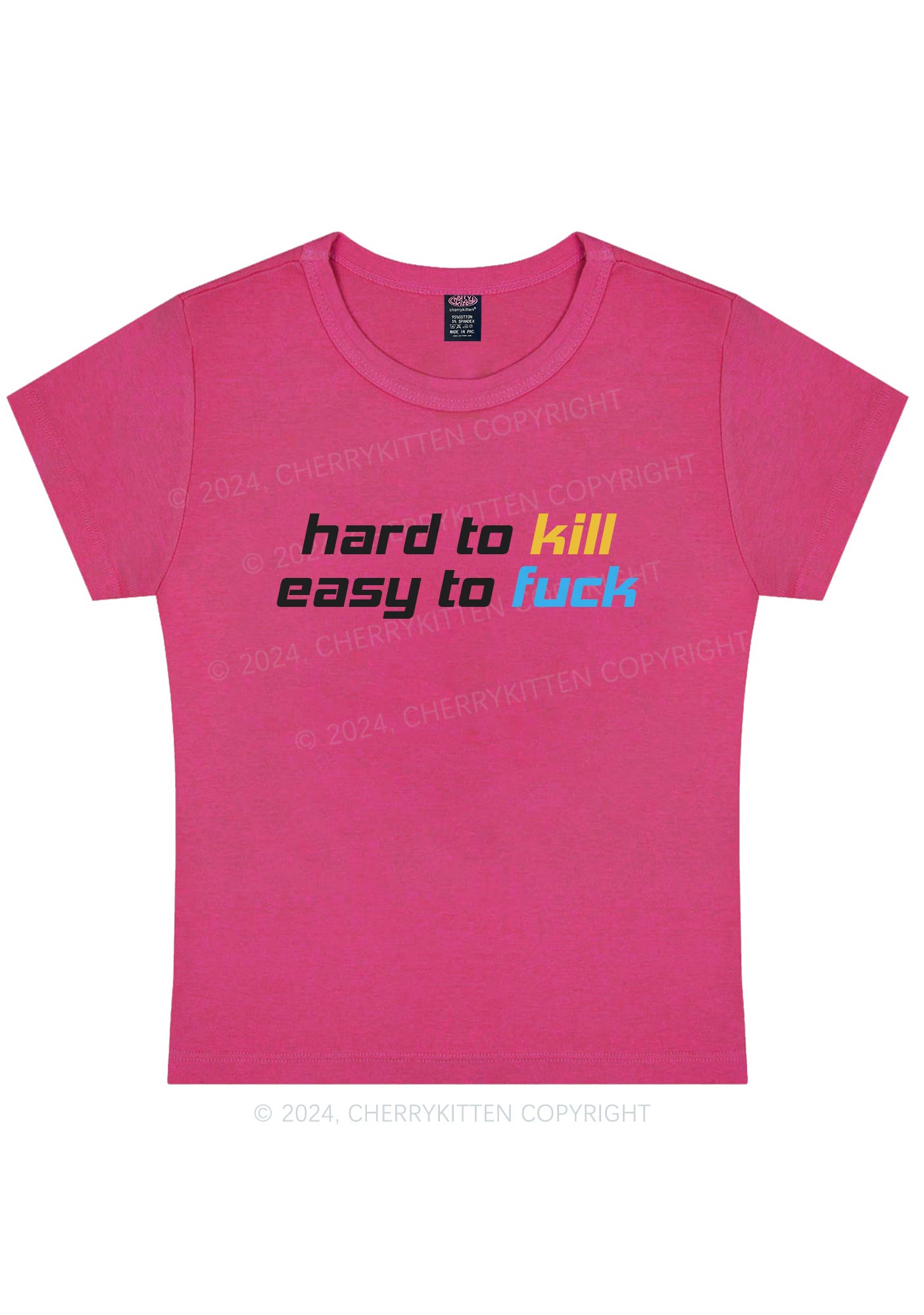 Hard To Kill Y2K Baby Tee Cherrykitten