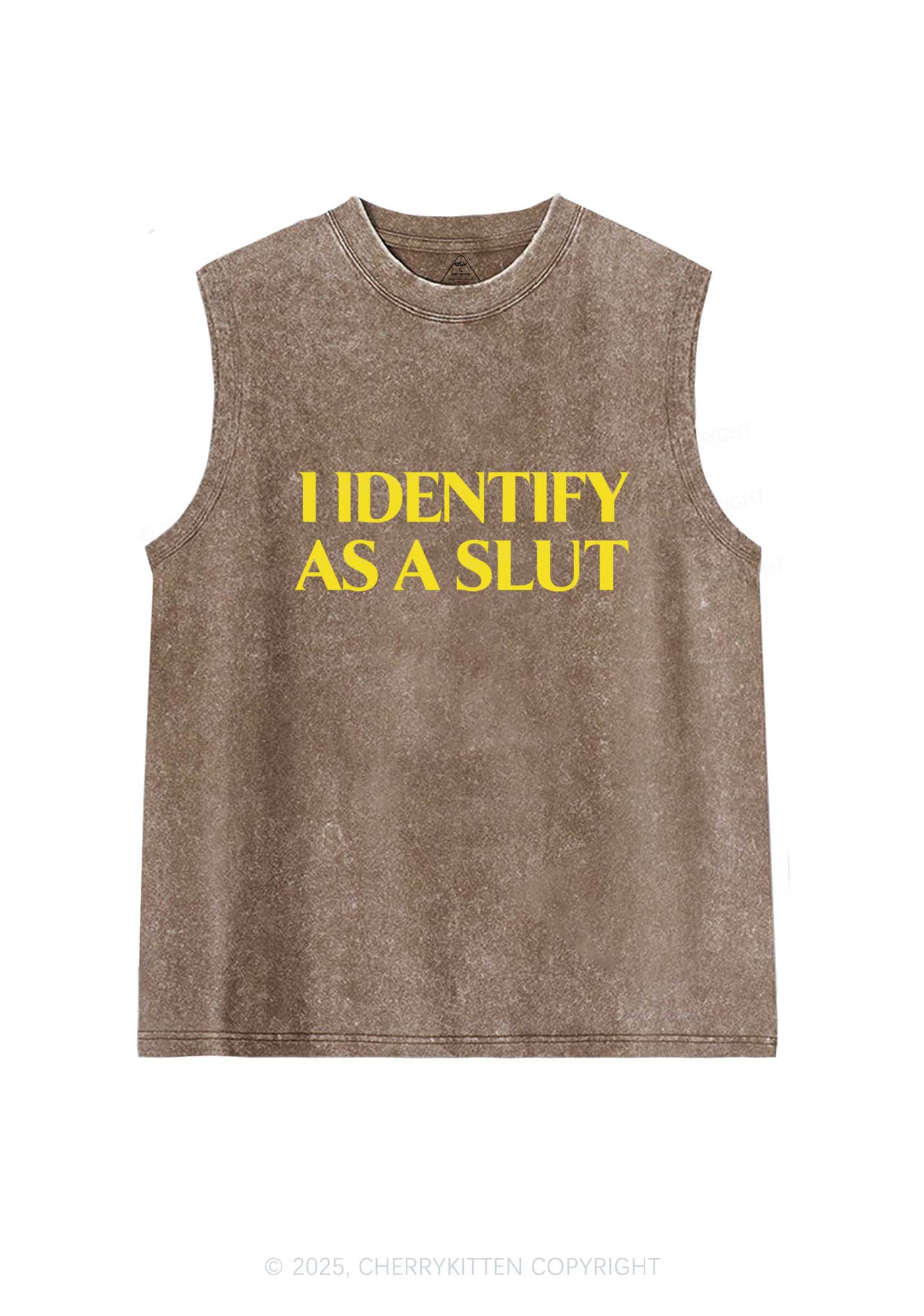 Identify As A Slxt Y2K Washed Tank Cherrykitten