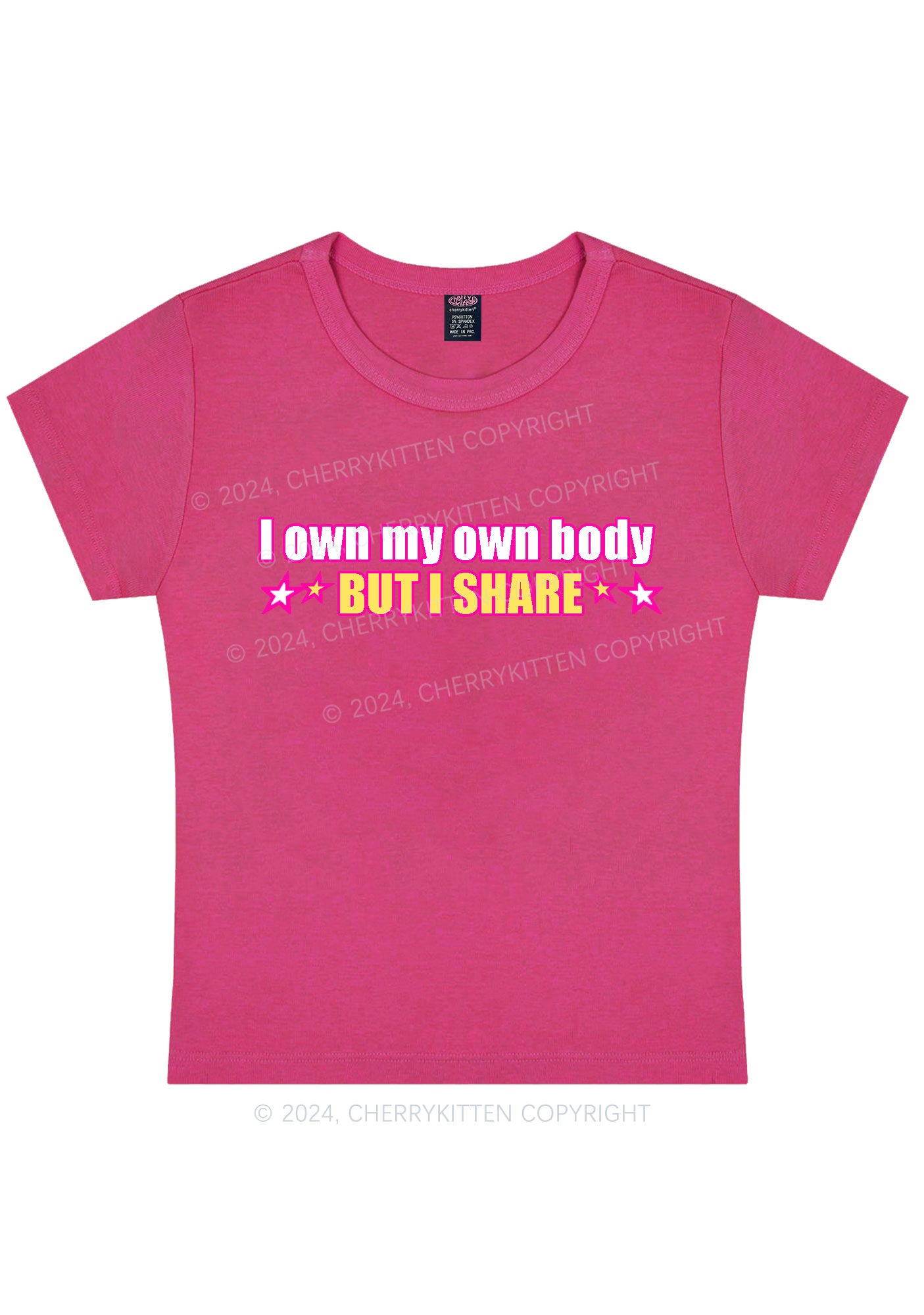 I Own My Own Body Y2K Baby Tee Cherrykitten