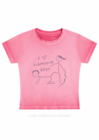 I Love S Boys Y2K Vintage Classic Tee Cherrykitten