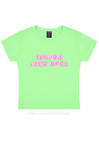 Spoiled Little Brat Y2K Baby Tee Cherrykitten