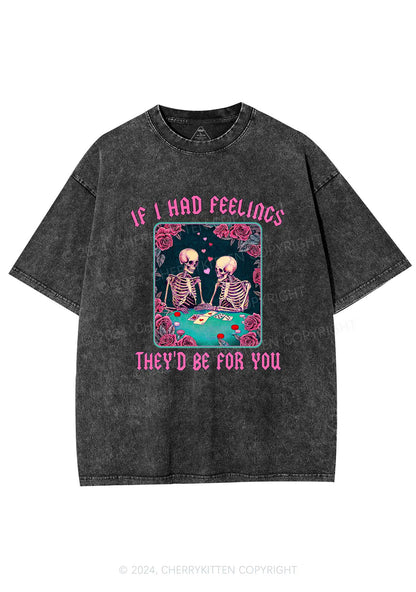 I Had Feelings Y2K Valentine's Day Washed Tee Cherrykitten