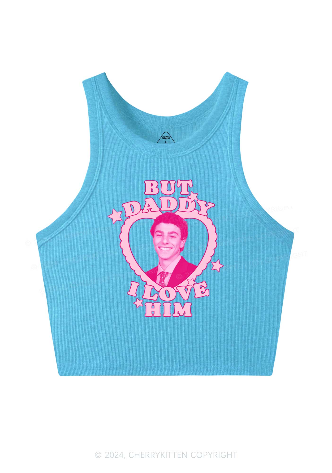 Daddy I Love Him Luigi Y2K Crop Tank Top Cherrykitten