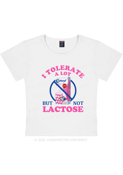 Dont Tolerate Lactose Y2K Baby Tee Cherrykitten