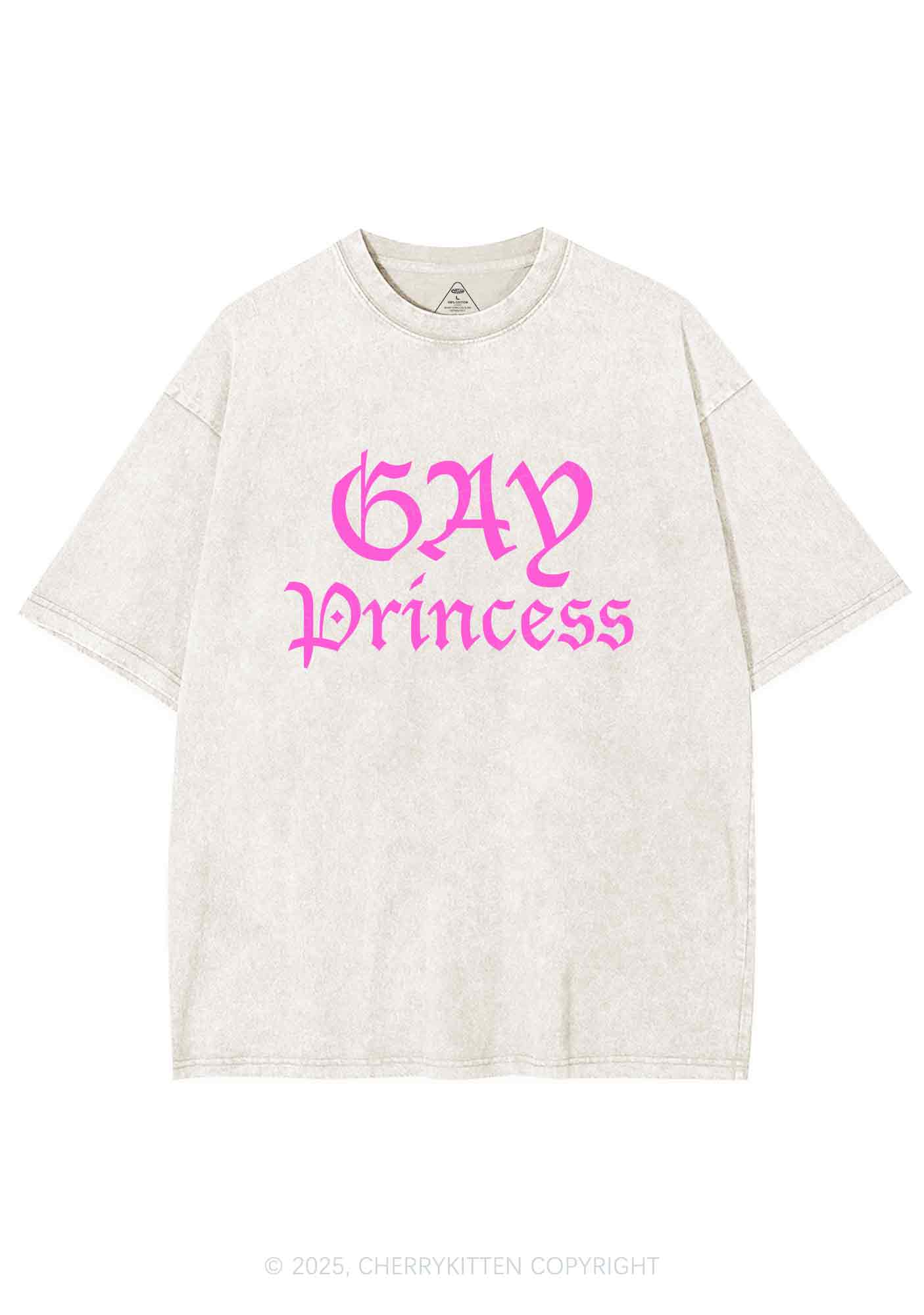 Gay Princess Y2K Washed Tee Cherrykitten