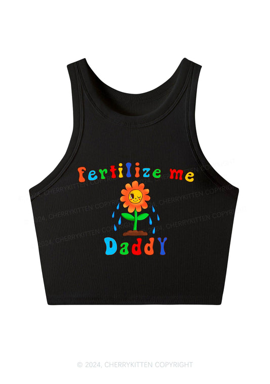 Fertilize Me Daddy Y2K Crop Tank Top Cherrykitten