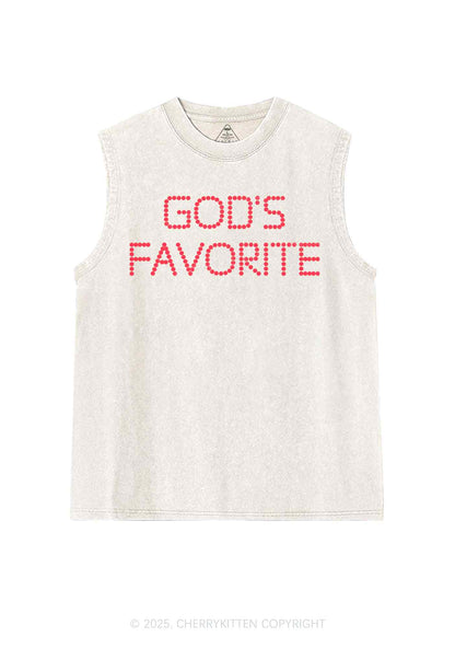 God's Favorite Y2K Washed Tank Cherrykitten