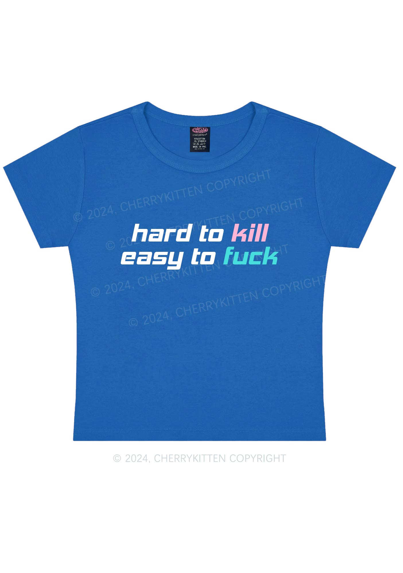 Hard To Kill Y2K Baby Tee Cherrykitten