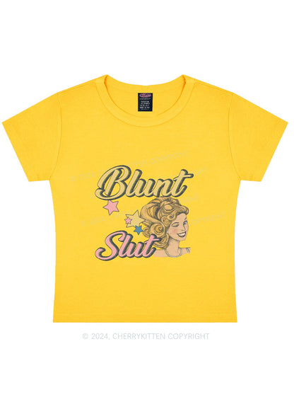 Blunt Slxt Y2K Baby Tee Cherrykitten