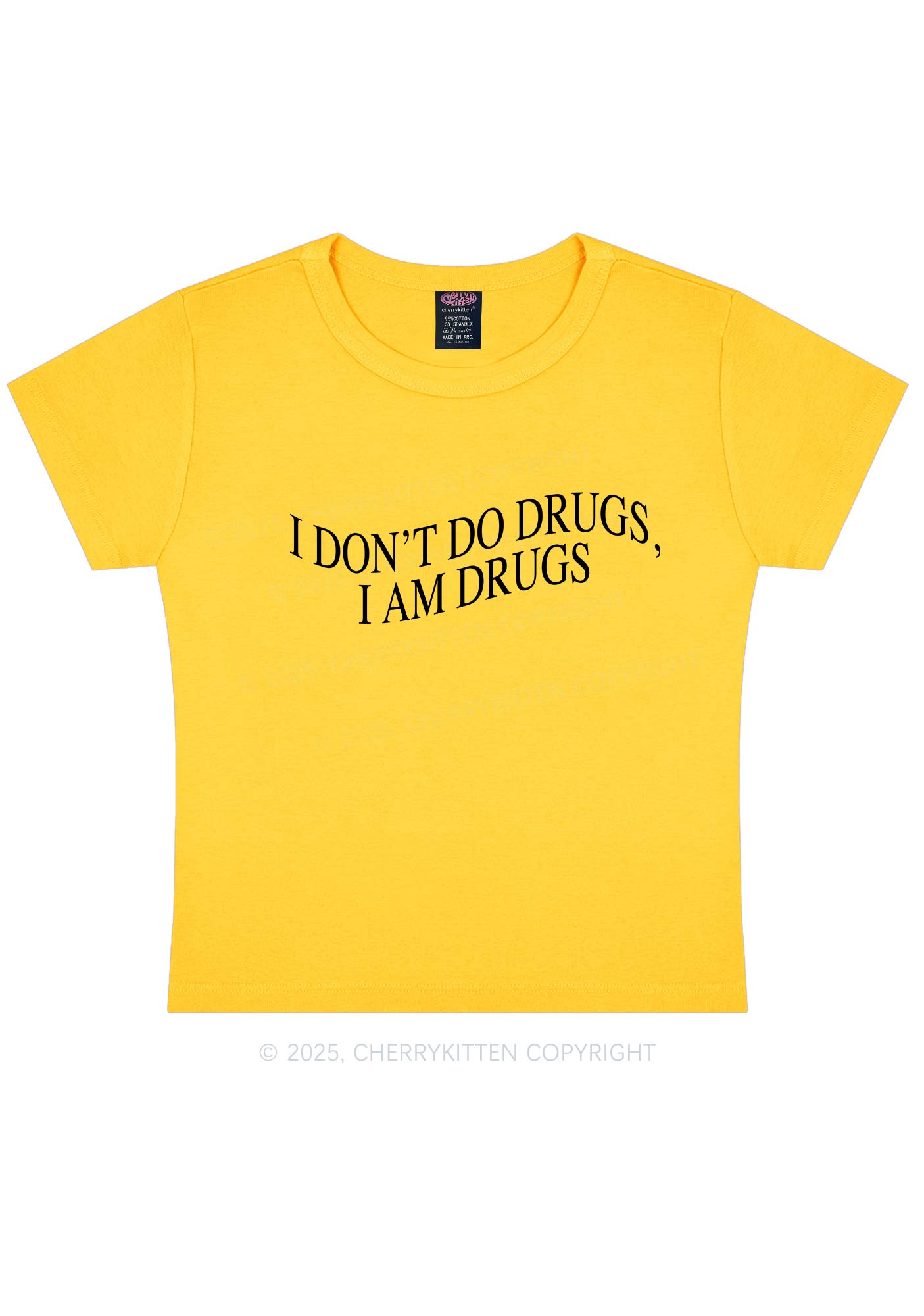 I Am Drxgs Y2K Baby Tee