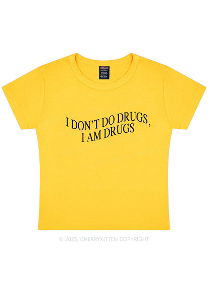 I Am Drxgs Y2K Baby Tee