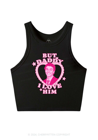 Daddy I Love Him Luigi Y2K Crop Tank Top Cherrykitten