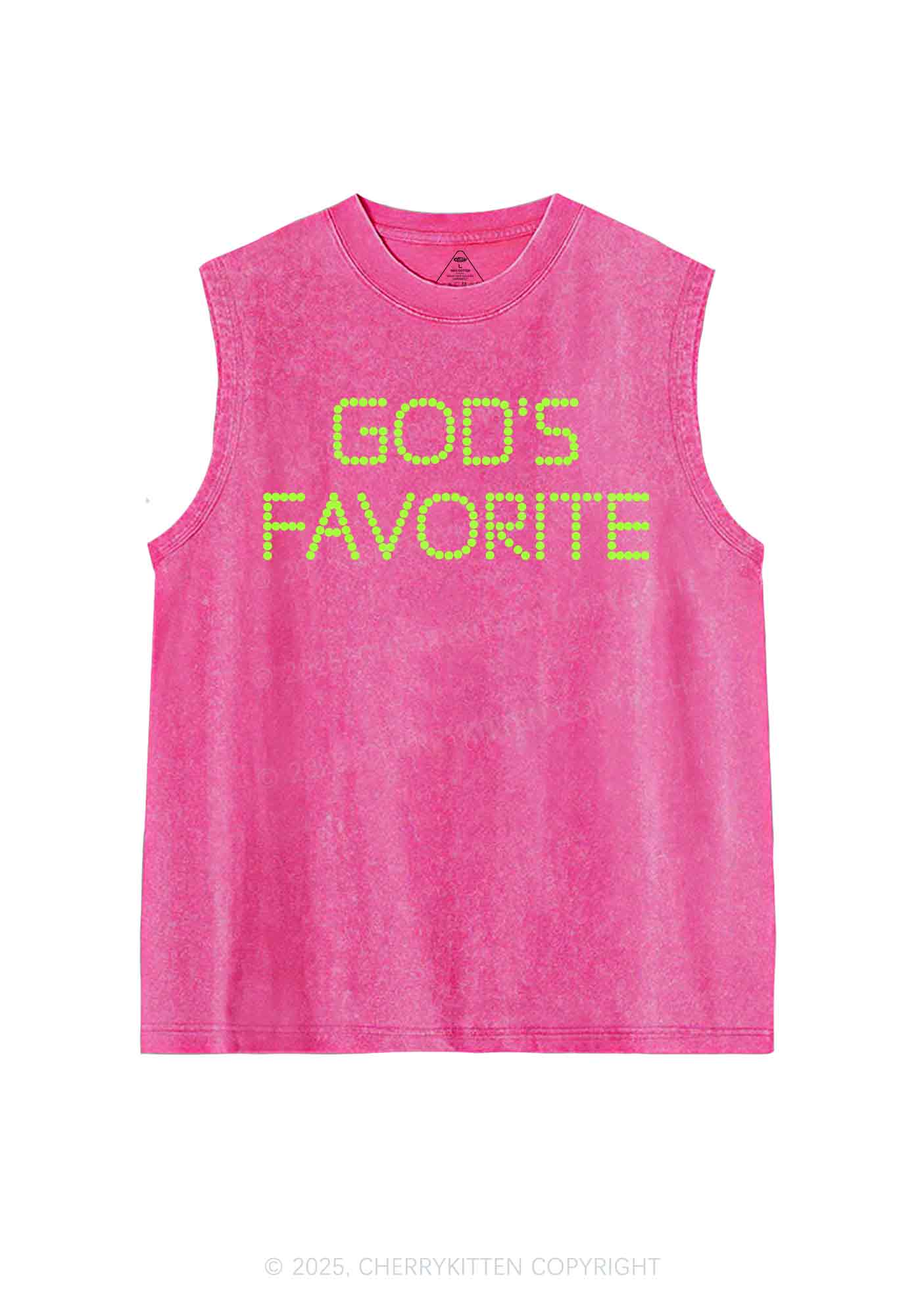 God's Favorite Y2K Washed Tank Cherrykitten