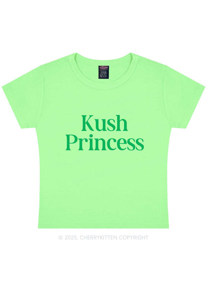 Kush Princess Y2K Baby Tee Cherrykitten