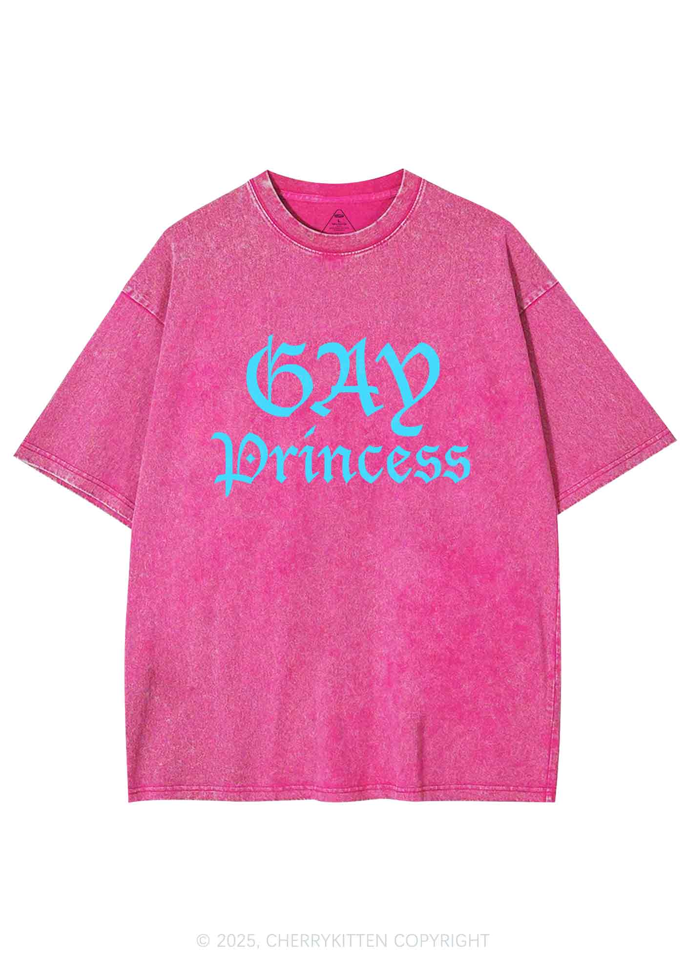 Gay Princess Y2K Washed Tee Cherrykitten