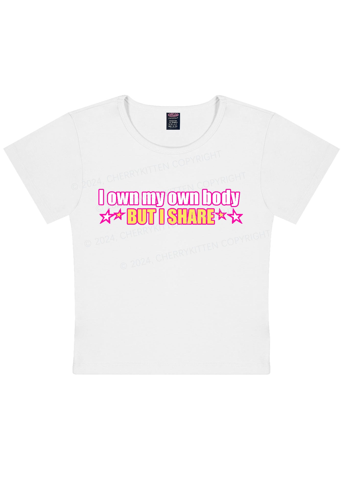 I Own My Own Body Y2K Baby Tee Cherrykitten