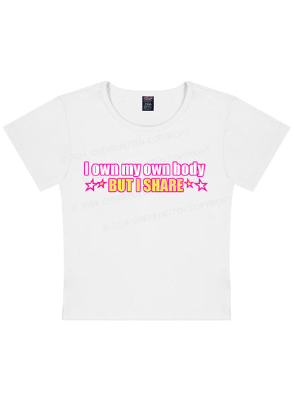 I Own My Own Body Y2K Baby Tee Cherrykitten