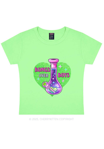 Bongs Over Boys Y2K Baby Tee Cherrykitten