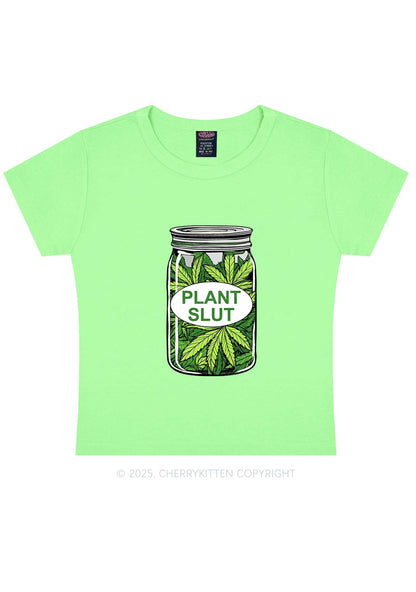 Plant Slxt Y2K Baby Tee Cherrykitten