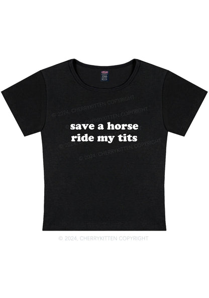 Curvy Ride My Txts Y2K Baby Tee Cherrykitten