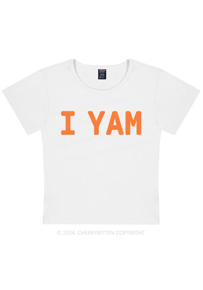 I Yam Y2K Valentine's Day Baby Tee Cherrykitten