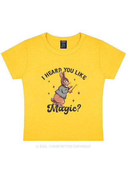 I Heard You Like Magic Y2K Baby Tee Cherrykitten