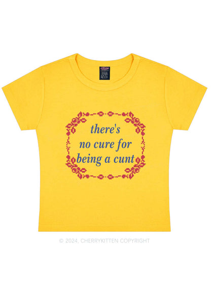 No Cure For Cxxt Y2K Baby Tee Cherrykitten