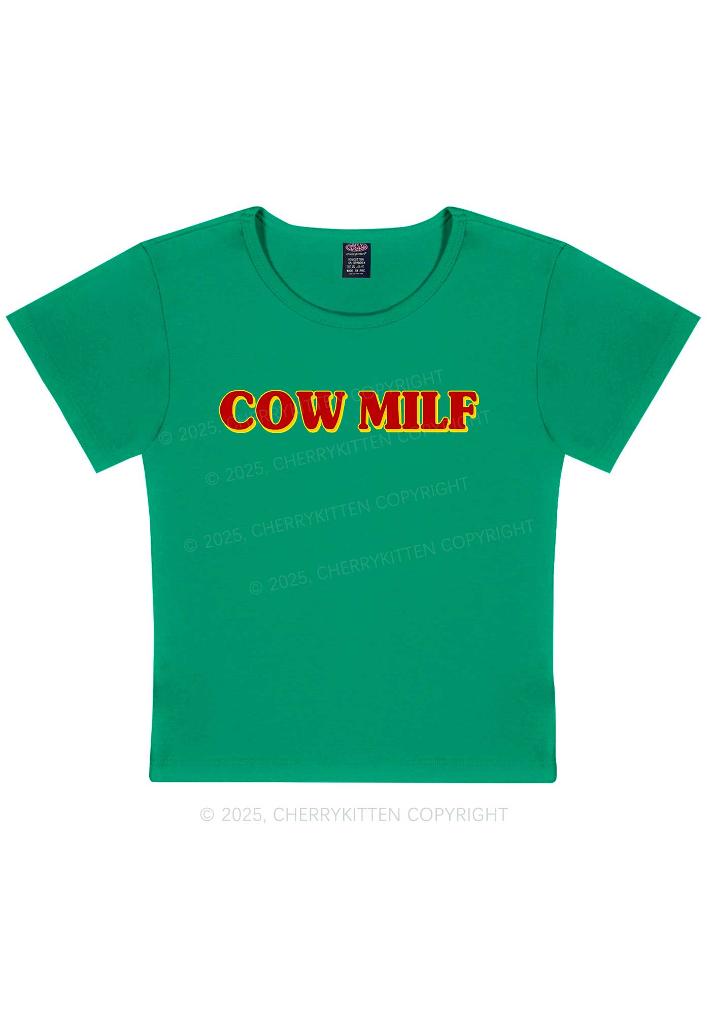 Cow Mxxf Y2K Baby Tee Cherrykitten