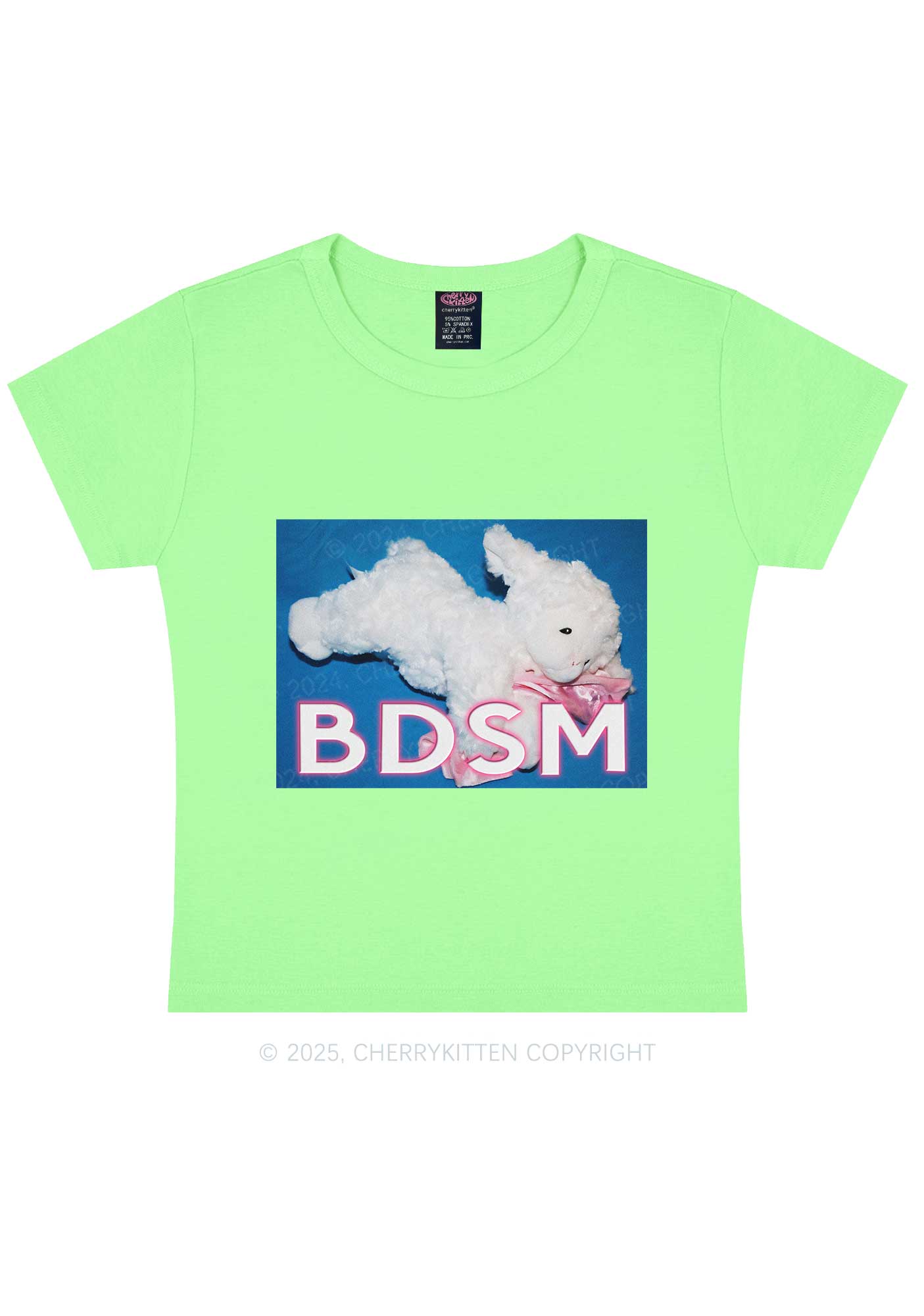 BDSM Goat Y2K Baby Tee Cherrykitten