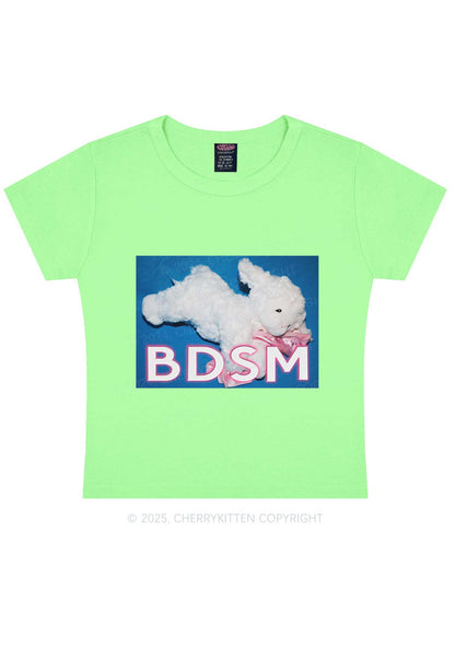 BDSM Goat Y2K Baby Tee Cherrykitten