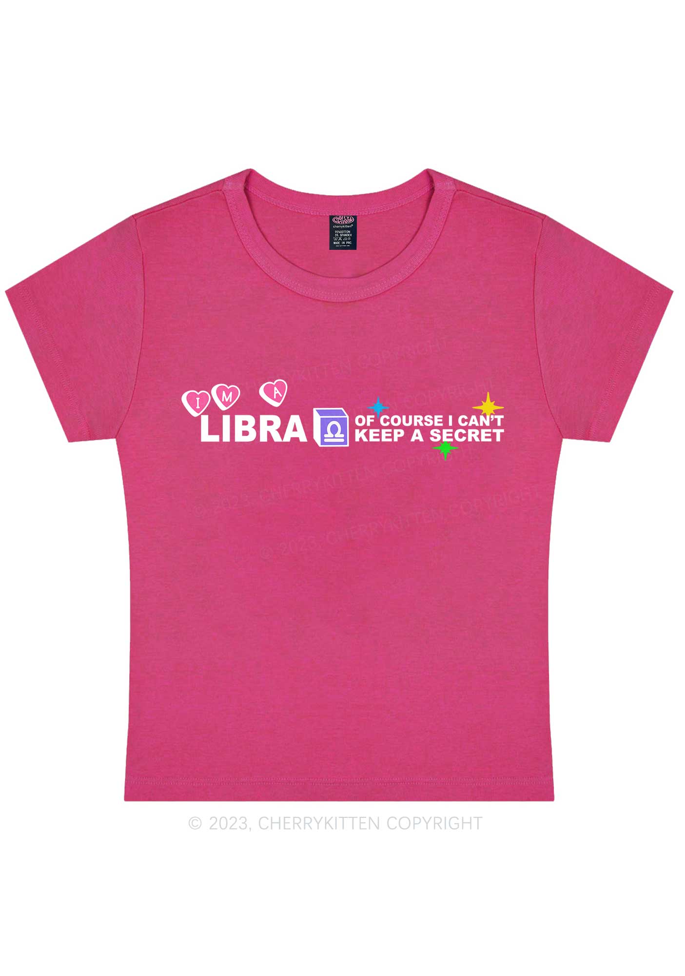 Curvy I'm A Libra Y2K Baby Tee Cherrykitten