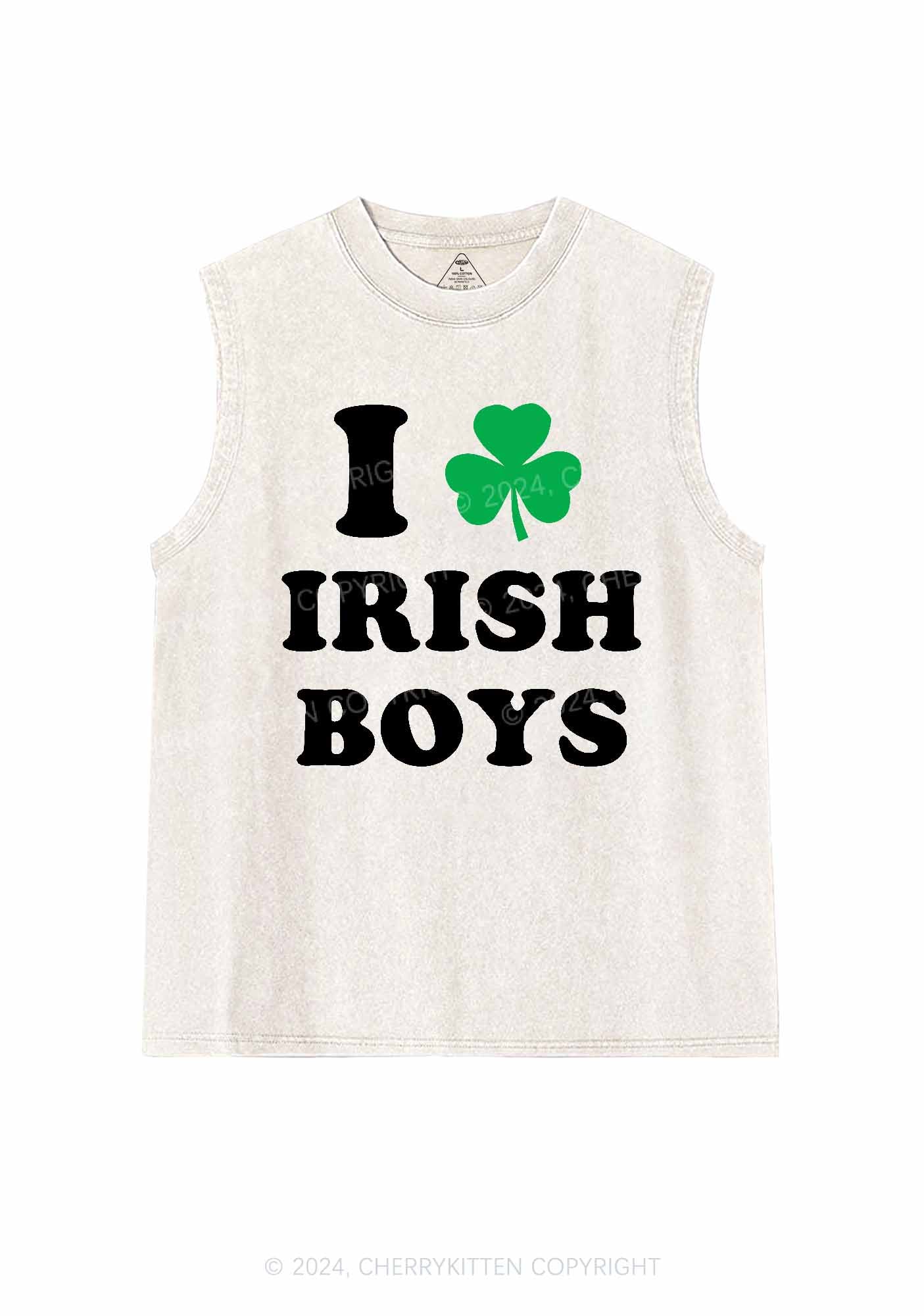 Irish Boys St Patricks Y2K Washed Tank Cherrykitten