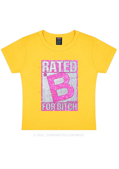 Rated For Bxxch Y2K Baby Tee Cherrykitten