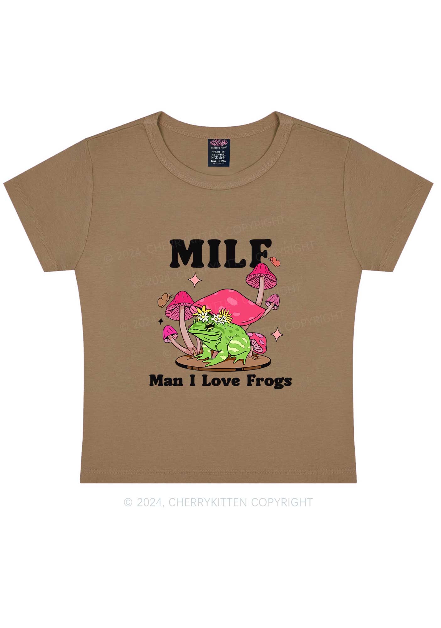 Mxxf Frog Y2K Baby Tee Cherrykitten