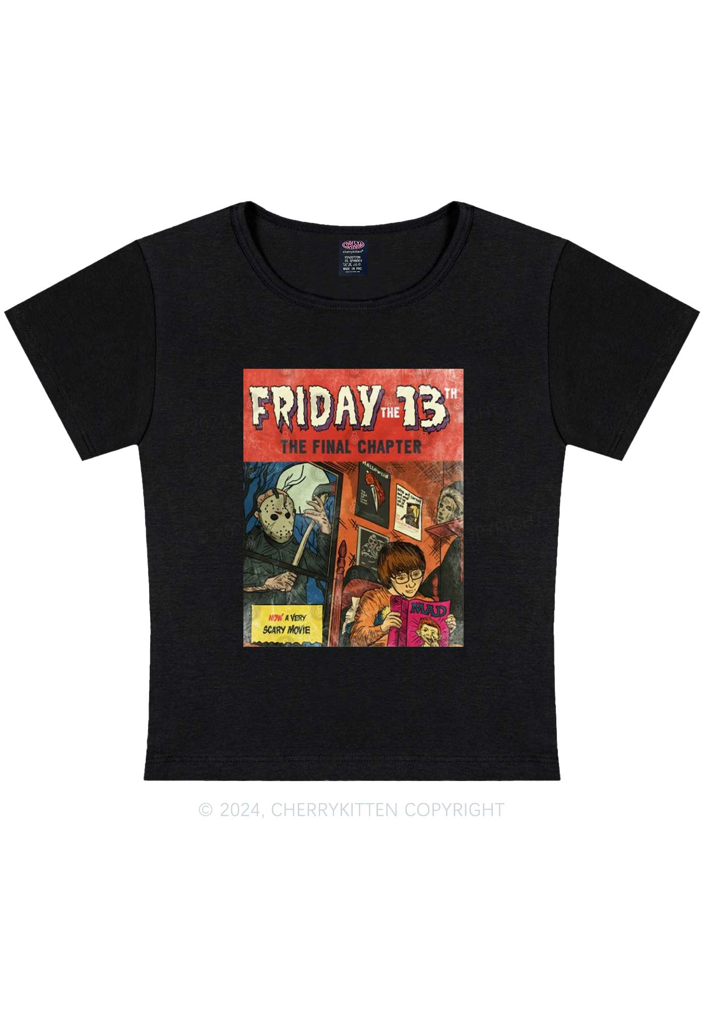 Halloween Friday Final Chapter Y2K Baby Tee Cherrykitten