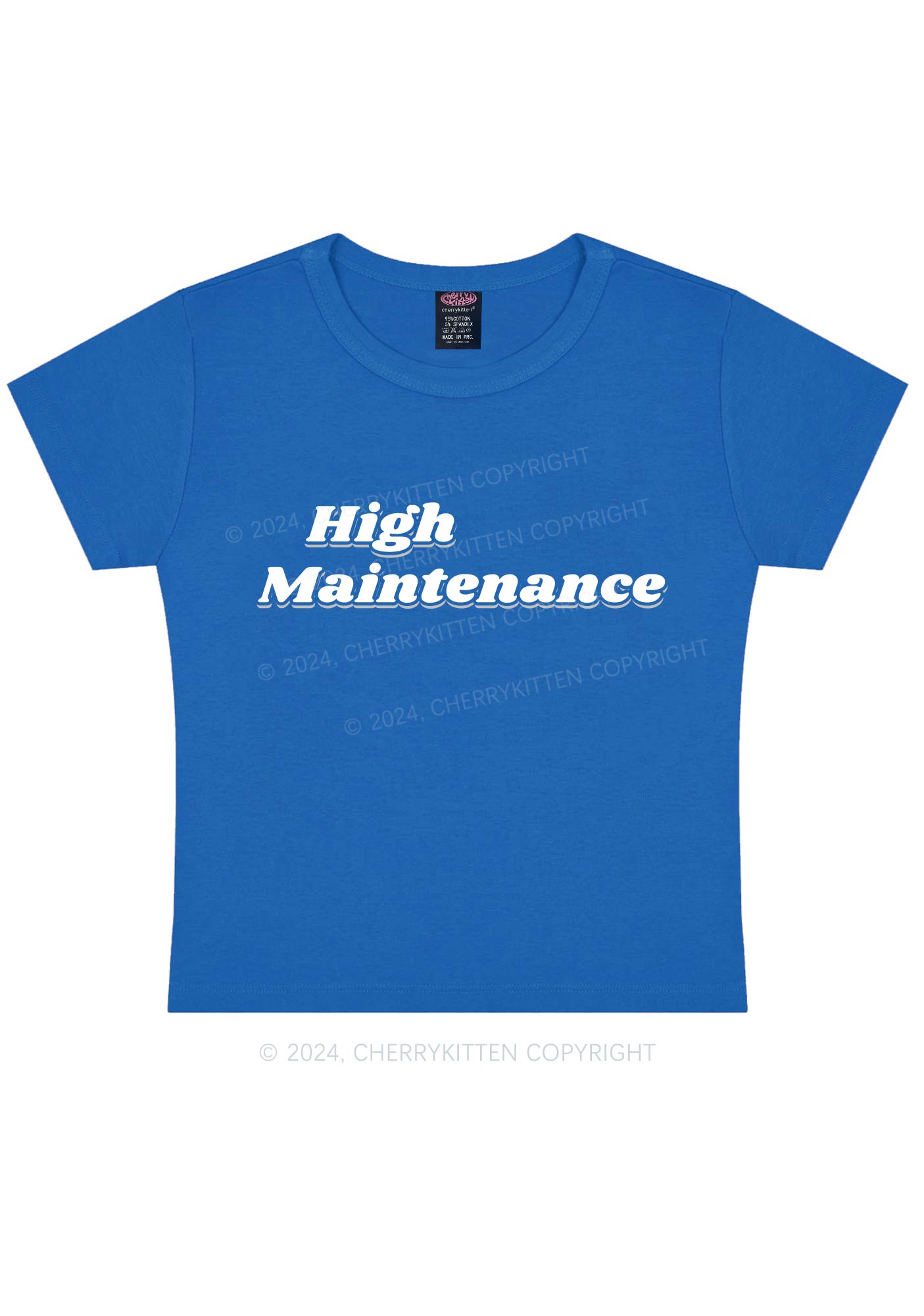 High Maintenance Y2K Baby Tee Cherrykitten