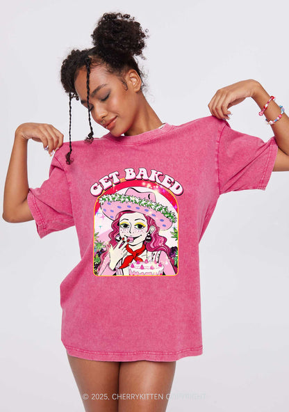 Get Baked Y2K Washed Tee Cherrykitten