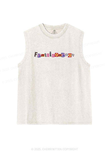 Femininomenon Y2K Washed Tank Cherrykitten