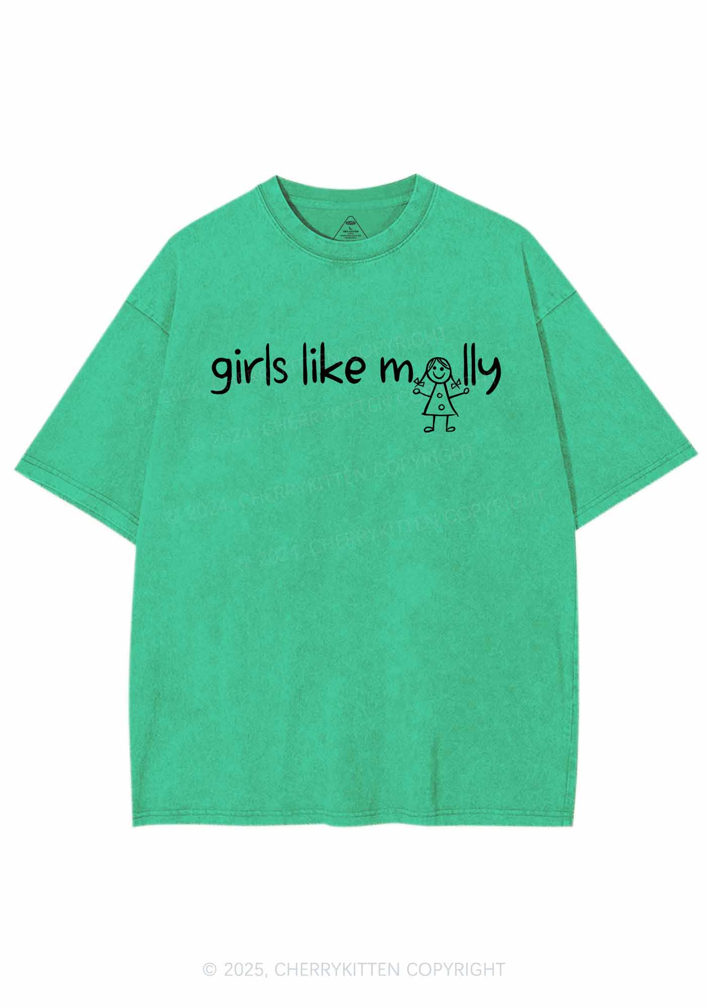 Girls Like Molly Y2K Washed Tee Cherrykitten