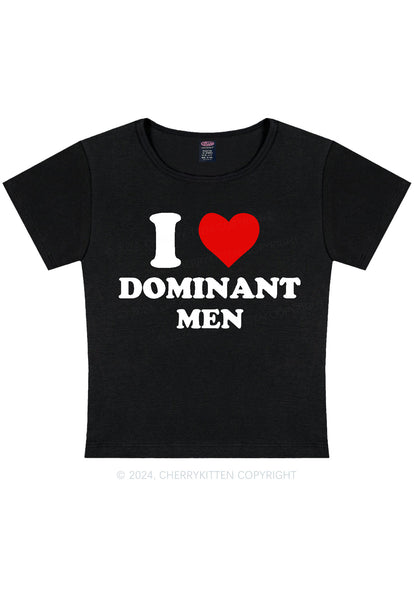 I Love D Men Y2K Baby Tee Cherrykitten