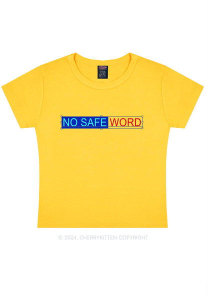 No Safe Word Y2K Baby Tee Cherrykitten