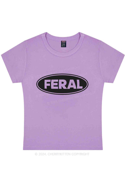 Feral Y2K Baby Tee Cherrykitten