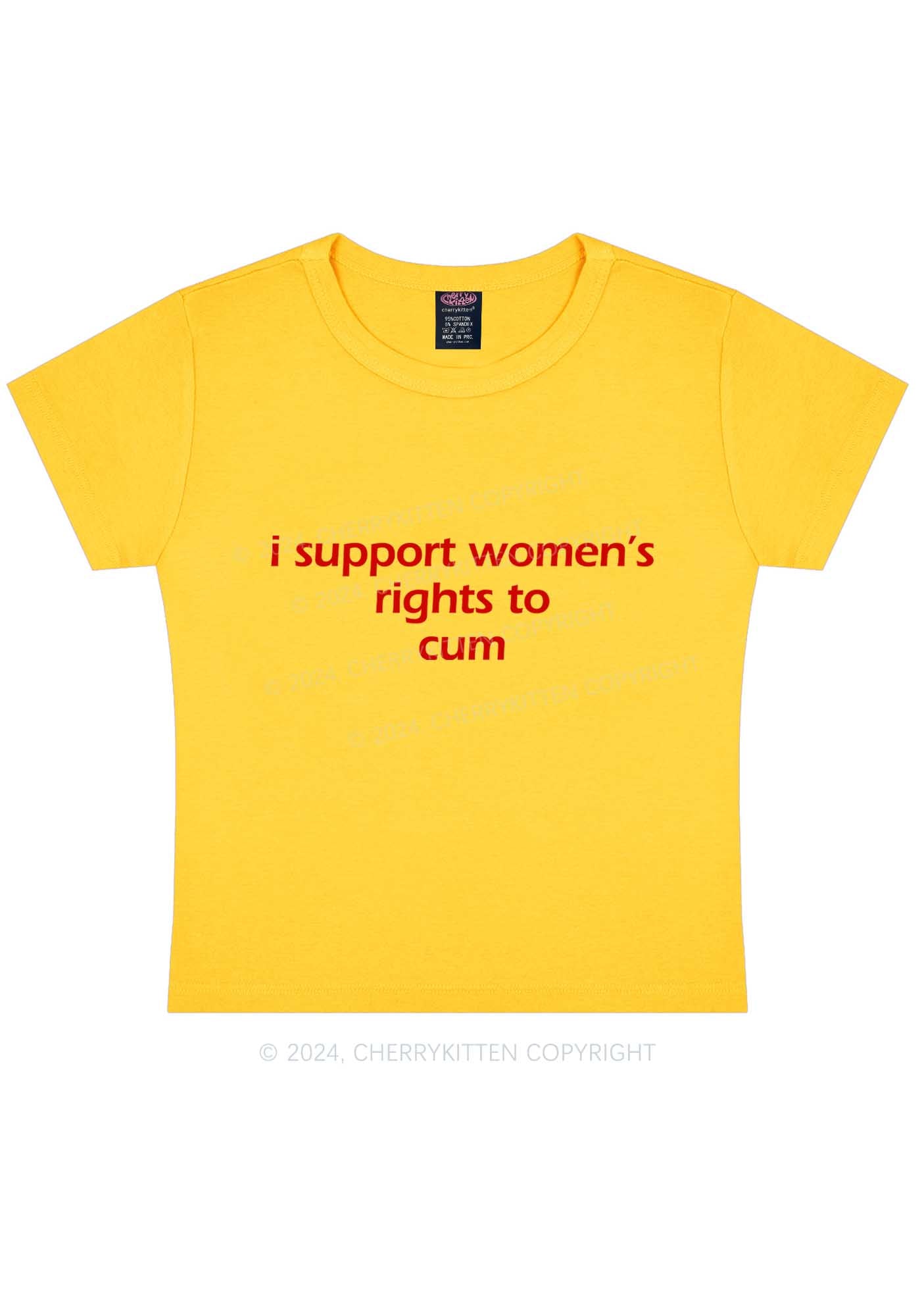 Women's Rights To Come Y2K Baby Tee Cherrykitten