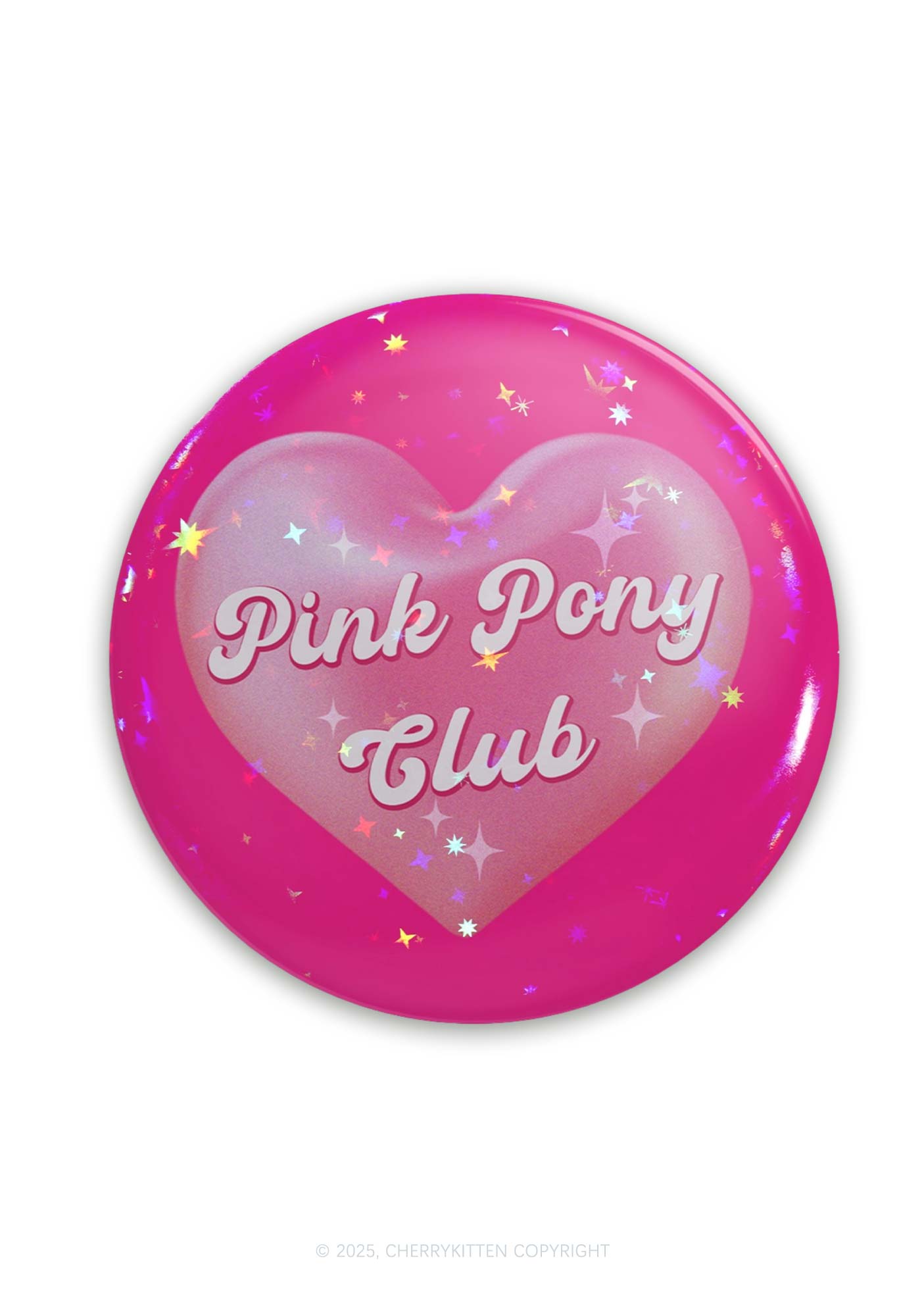 Pink Heart Pony Club 1Pc Y2K Pin Cherrykitten